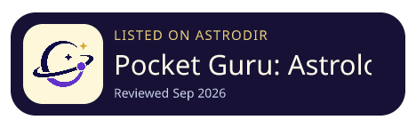 Pocket Guru: Astrology is listed on AstroDir