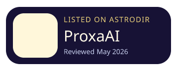 ProxaAI 已收录在 AstroDir