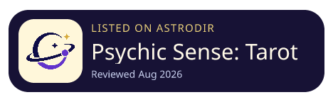 Psychic Sense: Tarot y Lectura is listed on AstroDir