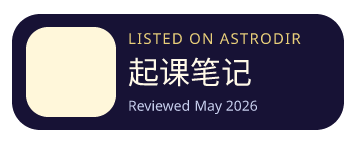 起课笔记 is listed on AstroDir