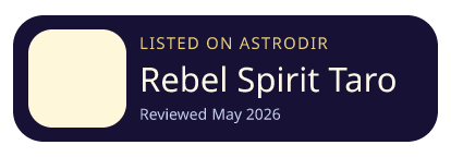 Rebel Spirit Tarot is listed on AstroDir