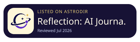 Reflection: AI Journal & Coach is listed on AstroDir