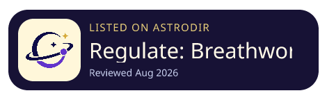 Regulate: Breathwork for Focus is listed on AstroDir