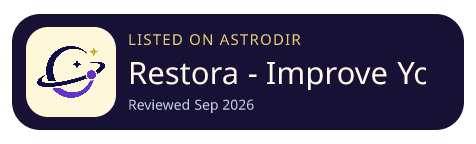 Restora - Improve Your Energy is listed on AstroDir