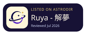 Ruya - 解夢 is listed on AstroDir