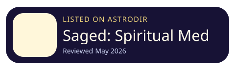 Saged: Spiritual Meditation is listed on AstroDir