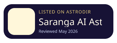 Saranga AI Astro is listed on AstroDir