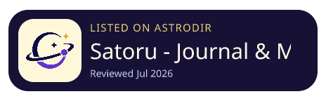 Satoru - Journal & Mindfulness is listed on AstroDir