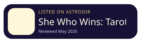 She Who Wins: Tarot & Psychic is listed on AstroDir