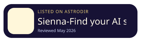 Sienna-Find your AI soulmate is listed on AstroDir