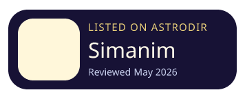 Simanim is listed on AstroDir