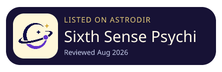Sixth Sense Psychics 已收录在 AstroDir