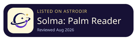 Solma: Palm Reader & AI is listed on AstroDir
