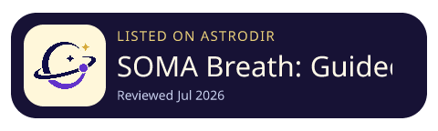 SOMA Breath: Guided Breathwork is listed on AstroDir