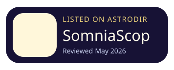 SomniaScope is listed on AstroDir