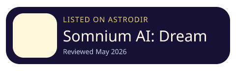 Somnium AI: Dream Interpreter is listed on AstroDir