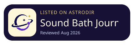 Sound Bath Journeys is listed on AstroDir