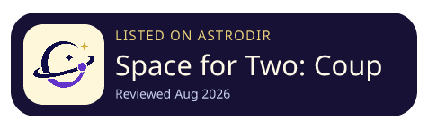 Space for Two: Couples App is listed on AstroDir