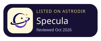 Specula is listed on AstroDir