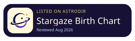 Stargaze Birth Chart Astrology is listed on AstroDir