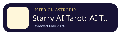 Starry AI Tarot: AI Tarot Card is listed on AstroDir