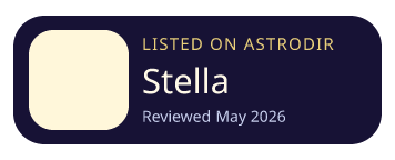 Stella is listed on AstroDir