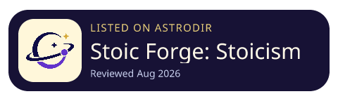 Stoic Forge: Stoicism Journal is listed on AstroDir