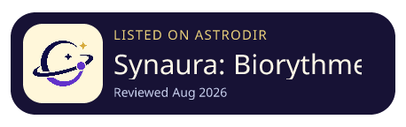 Synaura: Biorythme & Astro is listed on AstroDir