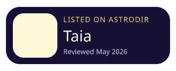 Taia is listed on AstroDir