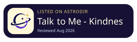 Talk to Me - Kindness Journal 已收录在 AstroDir