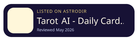 Tarot AI - Daily Card Reading is listed on AstroDir