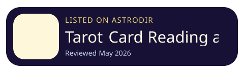 Tarot Card Reading and Meaning is listed on AstroDir