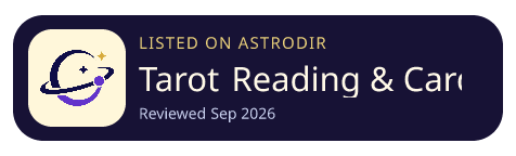 Tarot Reading & Cards Meaning is listed on AstroDir