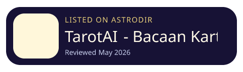 TarotAI - Bacaan Kartu Harian is listed on AstroDir