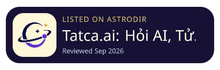 Tatca.ai: Hỏi AI, Tử vi, Tarot is listed on AstroDir