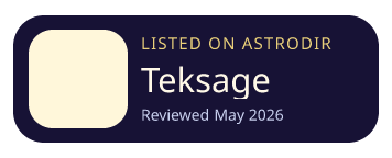 Teksage is listed on AstroDir
