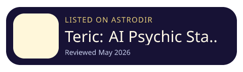 Teric: AI Psychic Star Reading is listed on AstroDir