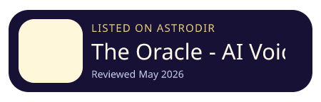 The Oracle - AI Voice is listed on AstroDir