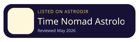 Time Nomad Astrology Charts is listed on AstroDir