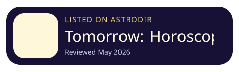 Tomorrow: Horoscope & Tarot is listed on AstroDir