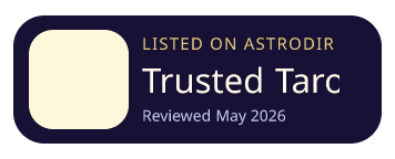 Trusted Tarot is listed on AstroDir