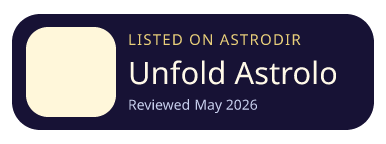 Unfold Astrology is listed on AstroDir