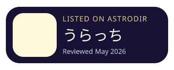 うらっち is listed on AstroDir