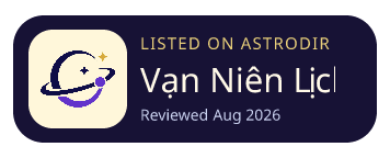 Vạn Niên Lịch is listed on AstroDir