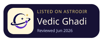 Vedic Ghadi is listed on AstroDir