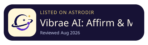 Vibrae AI: Affirm & Manifest is listed on AstroDir