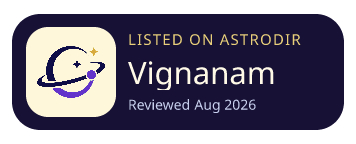 Vignanam is listed on AstroDir