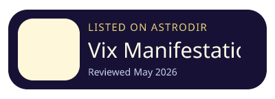 Vix Manifestation is listed on AstroDir