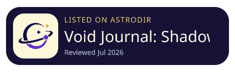 Void Journal: Shadow Work is listed on AstroDir