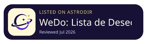 WeDo: Lista de Deseos Pareja is listed on AstroDir